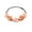 Orange, variant on UNLLLL Silk Floral Headband, Ladies Flower Hair Hoop with Small Gesang and Rose, Soft Breathable Fabric Hairband, for Wedding Photography Party Travel Accessories (White)