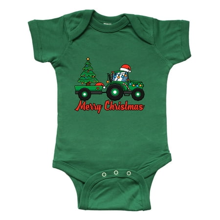 

Inktastic Christmas Tractor Gift Baby Boy or Baby Girl Bodysuit