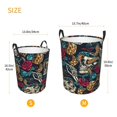 thumbnail image 5 of XMXT Collapsible Laundry Basket, Kull Snake Flower Waterproof Laundry Hamper, 40L Multicolor, 5 of 8