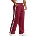 thumbnail image 4 of Gubotare Men's Joggers Men's Relaxed Fit Jogger Sweatpants with Drawstring (Wine,XXXL), 4 of 9