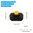 thumbnail image 2 of Interruptor de Botón de Auto-bloqueo Uxcell, 20 Pcs KAN23 Pin Doblado con Agujero On/Off Auto-bloqueo DC 30V 1A Micro Interruptor, Negro, 2 of 5
