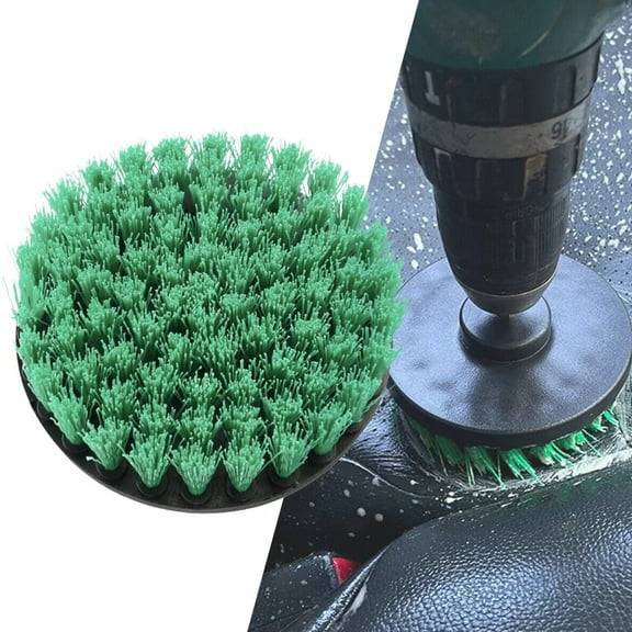 5'' Brush Attachment Power Scrubber Drill Brush, Nylon Stain Polisher Bathroom Kit With Extender, Universal Cleaning Tools