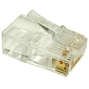 Micro Connectors C20-088L5-100 Cat 5e 24AWG RJ 45 Modular Plug, Clear - Pack of 100