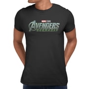 Marvel Avengers Doomsday Men's Full Color Logo T-Shirt (Black, X-XXXL)