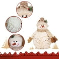 thumbnail image 4 of Steadline Cotton Snowman Figurine with Scarf - Cute Christmas Doll Ornament for Home Tabletop Decoration and Warm Winter Holiday Gift, 4 of 7