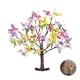 thumbnail image 1 of Luz de decoración de jardín para el hogar con luz de árbol de mariposa de color de simulación LED de 24 luces para interiores (55*30cm), 1 of 5