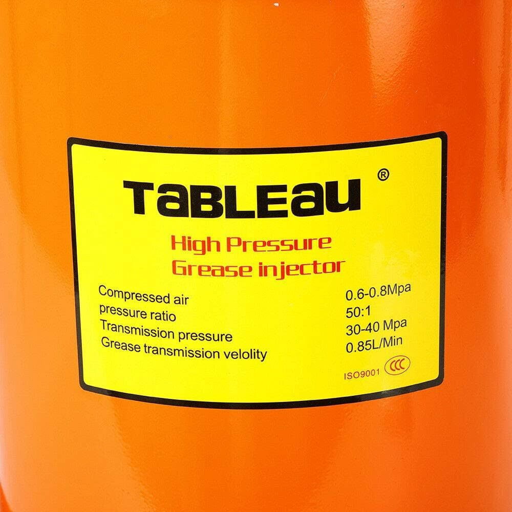 20L Manual Grease Pump, TB-10 High Pressure Grease Gun with 13 ft Hose, Grease Bucket, Heavy Duty Lubrication Pump for Automotive, Workshop, Industrial Use
