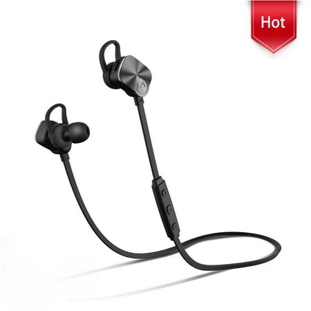 Mpow Bluetooth Headphones V4.1 Wireless Sport Headphones Noise Cancelling In-ear Stereo Earbuds 8-Hour Playing Time with Mic for Running Jogging