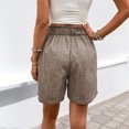 thumbnail image 4 of Women's Elastic Waist Wide - Leg Shorts - Ruffled, with Pockets for Work and Casual, 4 of 8