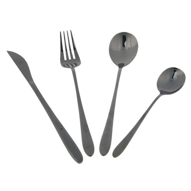 Utensilios de cocina de utensilios de cocina de material acero inoxidable para hornear Tenedor - Negro DYNWAVEMX Utensilios de acero inoxidable