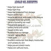 Argan Oil Refined Organic Moroccan Cold Pressed Premium Hair Oil 100% Pure 8 oz
