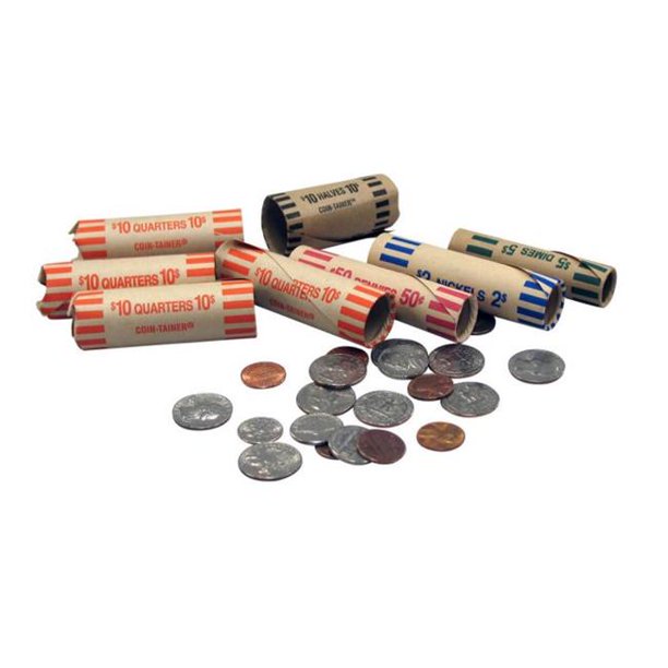 Controltek 560055 Dollar 10 Halves CrimpedEnd Coin Wrap, Black 1000