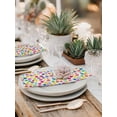 thumbnail image 6 of Cloth Napkins Set of 4 - 20x20 Inches, Colorful Polka Dot Washable Reusable Table Napkins, Watercolor Rainbow Polka Dots Soft & Absortbent Dining Napkin for Party Wedding Hotel Restaurant, 6 of 8