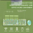 thumbnail image 4 of CHOK Wireless Keyboard and Mouse Combo  Sweet Cute Style  2.4GHz USB Ergonomic Keyboard  Compact Mouse for Computer  Laptop  PC Desktops  Mac, 4 of 7