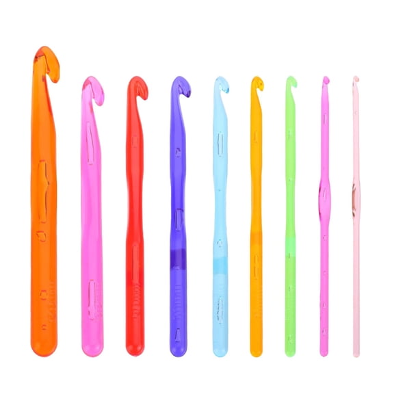 Crochet Hook with Ergonomic Handle 3mm-10mm 12mm for Knitting Weaving Scarf Bag