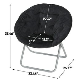Your Zone Sherpa Folding Flip Chair Gray Walmart