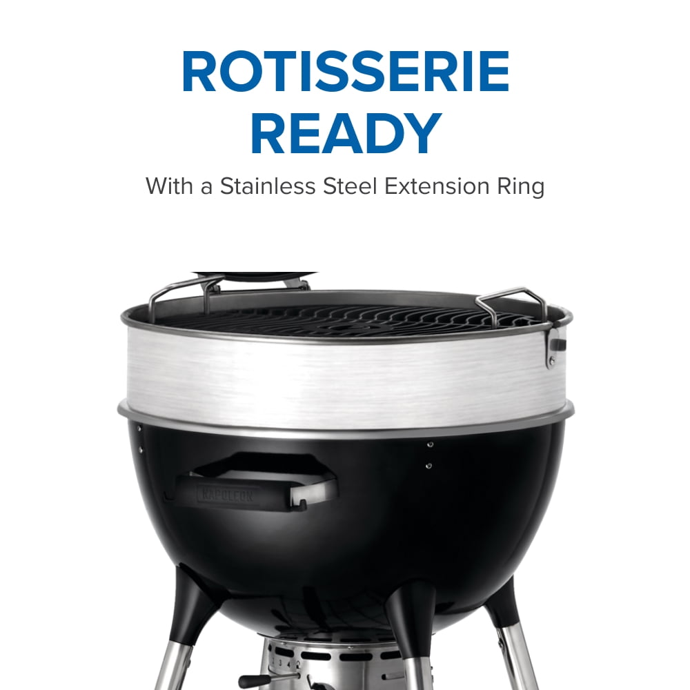 Napoleon 22 in. PRO22 Kettle Charcoal Grill in Black