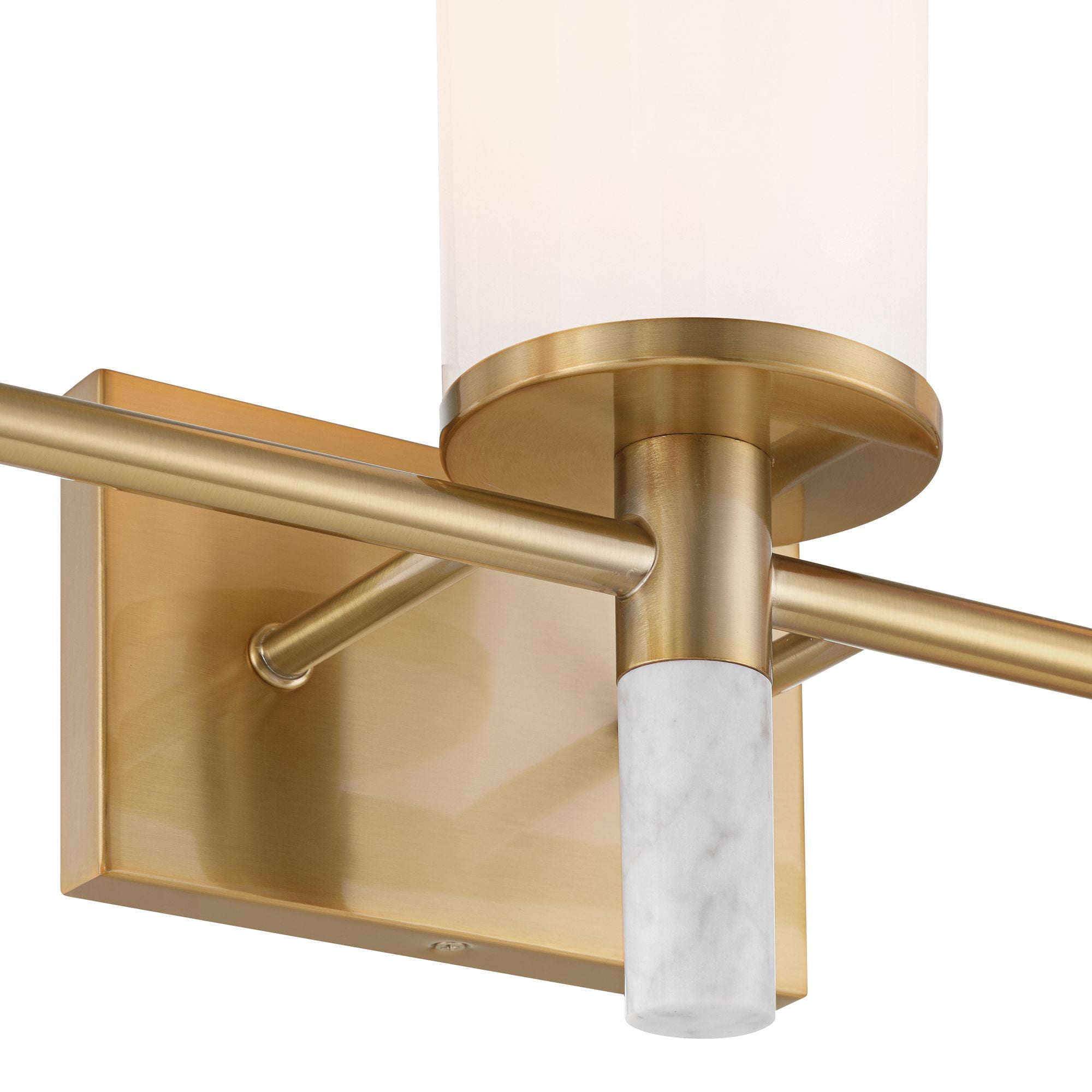 Possini Euro Design Lucius 21 3/4" High Modern 3 Light Bathroom Vanity Wall Lamp Light Fixture Mount Hardwired Soft Gold