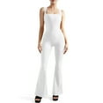 thumbnail image 2 of PEASKJP Shapewear pour Femmes Col Rond Vêtements Manches Courtes Manches Longues T-Shirt Justaucorps, Blanc G, 2 of 5