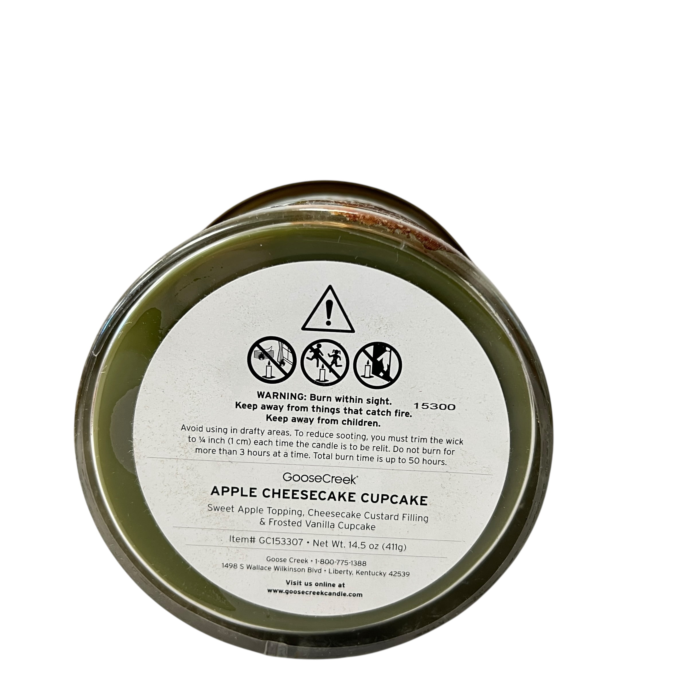 Goose Creek Apple Cheesecake Cupcake Scented 3 Wick Candle 14.5 oz