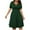 Green, variant on Women Cocktail Party Dresses Summer Wrap V-Neck Short Sleeve Vintage Dress Casual Loose A-Line Knee Length Swing Dress Evening Party Beach Sundress , Blue 4XL