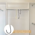 thumbnail image 3 of 5Pack S Hooks for Hanging, 15.8 Inch Extra Long Iron Hangers, Black, 3 of 6