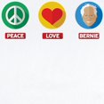 thumbnail image 2 of CafePress - Peace Love Bernie Body Suit - Baby Light Bodysuit, Size Newborn - 24 Months, 2 of 4