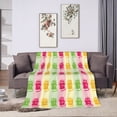 thumbnail image 6 of Cute Cat Animal Throw Blanket, Fluffy Soft Cozy Blanket Flannel Plush Microfiber Couch Throw 60"x50", 6 of 7