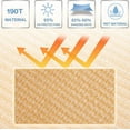 thumbnail image 3 of IFAST 16.4' x 16.4' x 16.4' Triangle Sand Triangle Sun Shade Sail Canopy, Heavy Duty Durable Fabric Cloth Top Cover Waterproof Awning Shelter for Outdoor Patio Garden Yard Deck Pergola, 3 of 7