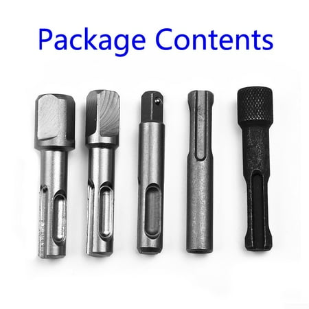 

5pcs 1/4 3/8 1/2 SDS Plus Socket Driver Drill Bit Hex Shank Chuck Adaptor