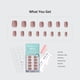 thumbnail image 5 of Pantalón corto Press On Nails BtartBox Taro Nude Squoval para mujer, 5 of 8