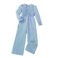 thumbnail image 2 of Fozruso Girls Long Sleeve Romper Jumpsuit With Striped Design Wide Leg Pants For Autumn Fashion Comfortable Playwear Outfit Jumpsuit for Girls Sizes 7-8 Years, 2 of 7