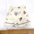 thumbnail image 3 of Ropa de dormir de manga corta con lápiz de dibujos animados para niños, ropa fina para el hogar, traje de aire acondicionado para niñas, estilo dulce y bonito, verano, 3 of 5