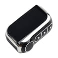thumbnail image 4 of SPRING Minimalist Style TPU Car Key Case Covers Shell Designed For Starline A93 A63 Russian 2 Way Version Protective Silver edged Black, 4 of 9