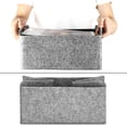 thumbnail image 4 of 2pcs Felt Storage Basket/Bin with Handles, Collapsible & Convenient Storage Solution, 4 of 5