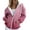 Wine, variant on Women's Gradient Color Zipper Hoodie, Half Zip Stand Collar Pullover with Pocket, Oversized Casual Long Sleeve Sweatshirt for Streetwear, Daily Wear and Outdoor Activities Black L