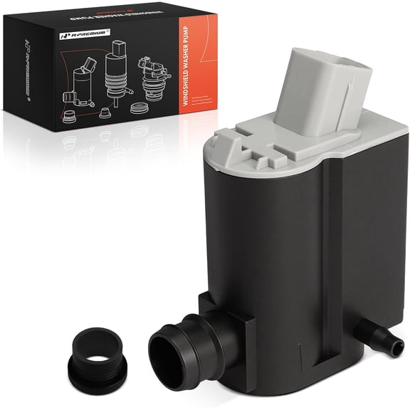A-Premium Front or Rear Windshield Washer Pump Compatible with Hyundai Elantra, Santa Fe, Accent, Tucson, Veloster, Kona, Palisade & Kia Soul, Sorento, Forte, Rio, Niro, Borrego, Rondo