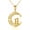Moon Two Cat Necklace, variant on 14K Gold Cat Necklace for Women Solid Yellow Gold Cat Jewelry Cat Gifts for Cat Lover