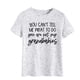 thumbnail image 1 of Camisa informal holgada de manga corta con estampado de letras para mujer, talla XL, camiseta gris grafito con fuente negra, 1 of 5