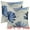 Blue/Orange, variant on Unique Bargains 4 Pcs Leaves Pattern Throw Pillow Covers 18" x 18" Blue/Orange
