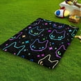 thumbnail image 3 of Cartoon Cat Outdoor Picnic Blankets Black Animals Waterproof Picnic Blankets 60x80 Inches Large Sandproof Beach Blanket Foldable Outdoor Blanket for Camping on Grass Picnic Mat, 3 of 6