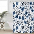 thumbnail image 6 of Shower Curtains Blue Flower Bath Curtain Abstract Watercolor Spring Waterproof Bathroom Shower Curtain Set with Hooks Decoration 72 x 84 Inches, 6 of 7