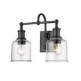 thumbnail image 4 of 2 Light Bath Vanity In Industrial Style-12.25 Inches Tall And 16 Inches Wide Z-Lite 734-2V-Mb, 4 of 5