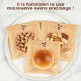 thumbnail image 2 of Sadocom Food Storage Bags, Treats Oil-Proof, Leak-Proof, Heat-Sealable Fold Top 5.7 x 6.5 Inch with 210 Thank You Stickers Kraft Paper Baking Bags for Gifting, Donuts, Snacks, Brownies Muffins Christ, 2 of 7