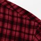 thumbnail image 5 of Blusa y camisa de manga larga con cuello vuelto para hombre, estilo informal, a cuadros, con bolsillos y botones, de licra, 5 of 7
