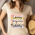 thumbnail image 4 of Jesus Loves Forgives Saves Christian Graphic T-Shirt, Ash, Size 3XL, 4 of 6