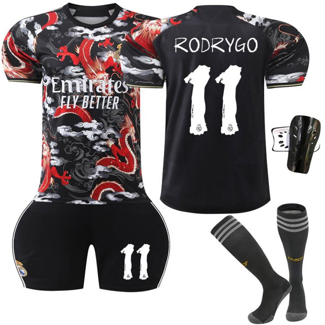 Maillot de Football pour Enfants Garçons Filles VINI JR.7# BELLINGHAM 5# RODRYGO 11# MODRIC 10#