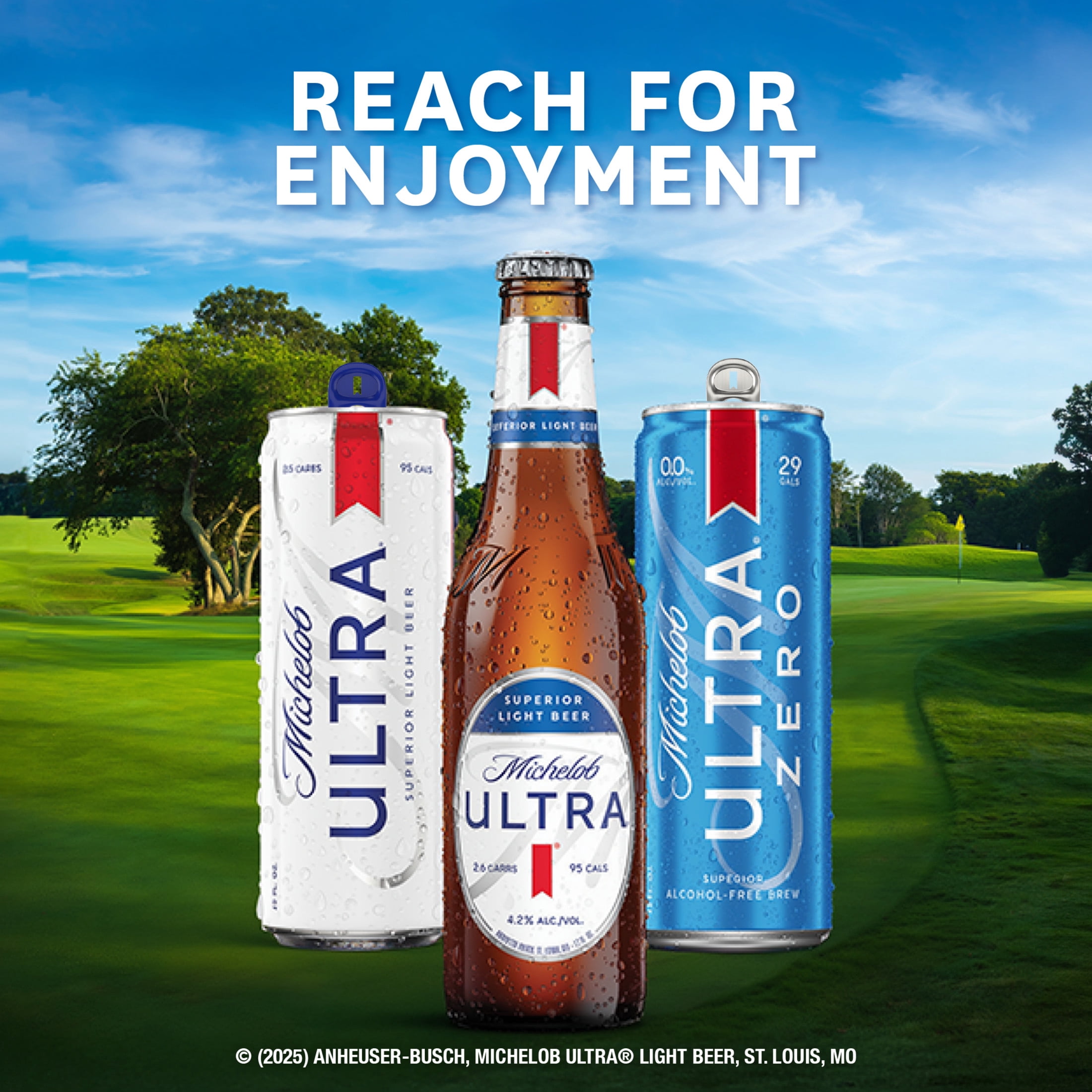 Michelob ULTRA Superior Light American Lager Beer, 12 pack, 16 fl oz Aluminum Bottles, 4.2% ABV