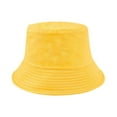 thumbnail image 2 of Xfvqtps Unisex Fisherman Hat Sun Hat Sun Protection Solid Color Simplicity Outdoor Travel Sunshade Fashion Versatile Breathable Beach Summer Bucket Hat Multicolor, 2 of 4