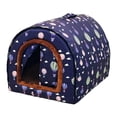 thumbnail image 3 of Cama cueva para gatos con 2 formas de uso. Casita reutilizable con base antideslizante para perros y mascotas. Ideal para cachorros, perros pequeños y Globo, 3 of 8